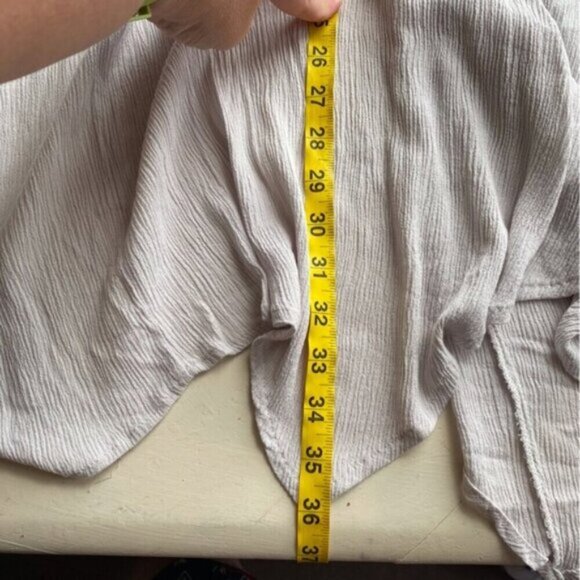 Torrid 2022 Fabric Mixed Hanky Hem Kimono Size 3X In Stone Open Long Line Rayon - Picture 14 of 16